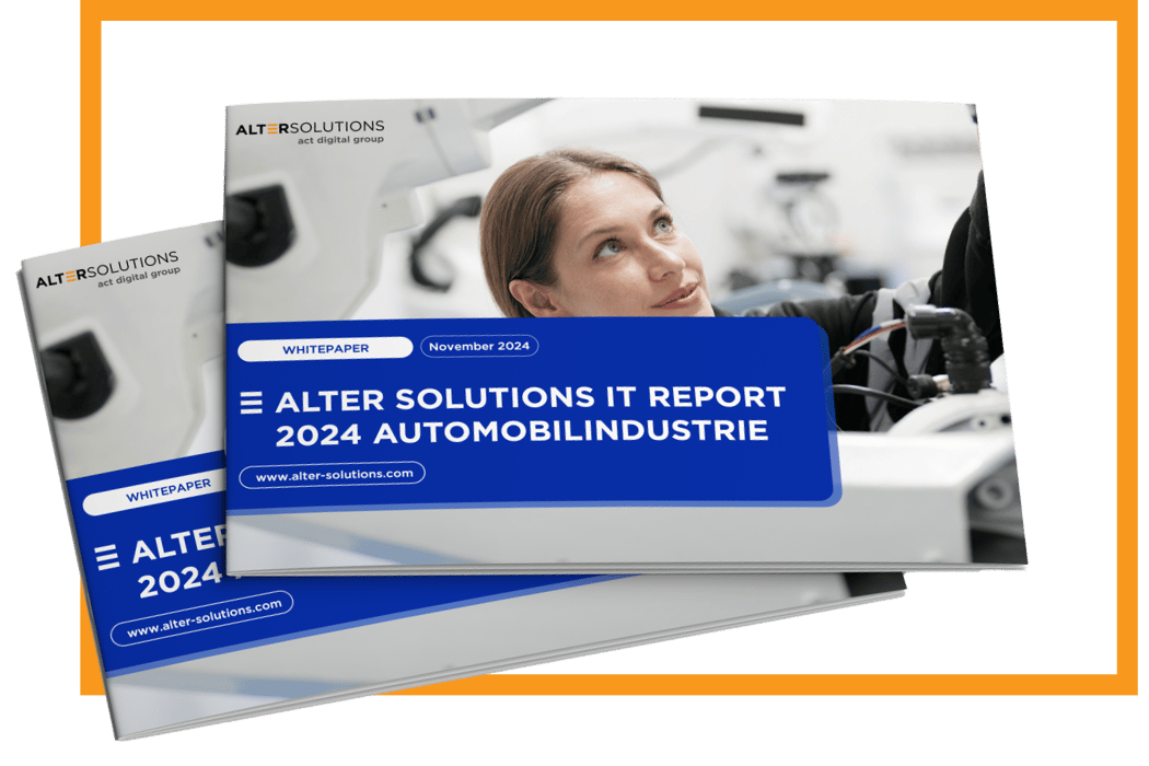 Cover des Whitepapers über Trends und Herausforderungen der Automobil-IT in Deutschland