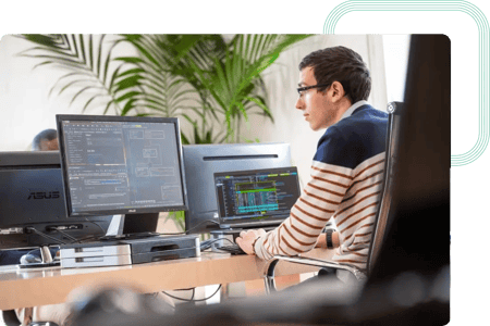 Java developer fixing bugs identified by the testing team