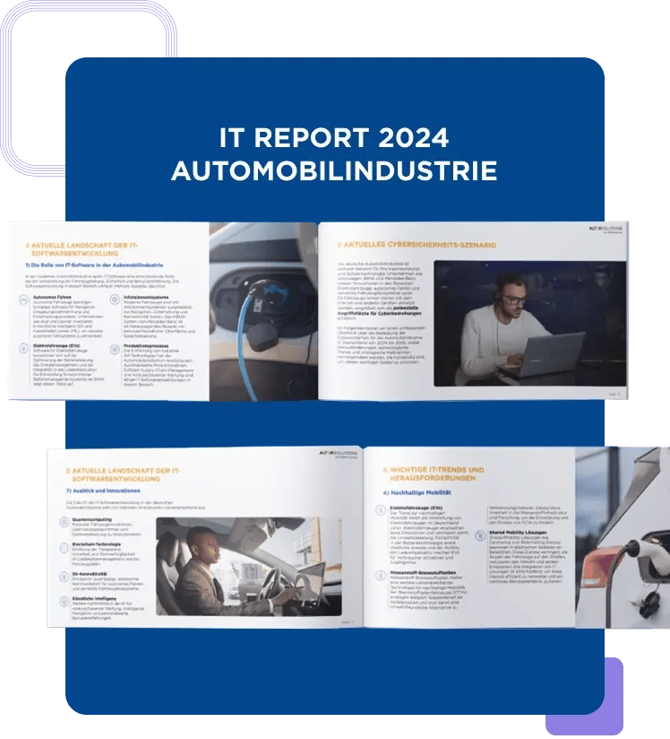 Seiten des Whitepapers über Trends und Herausforderungen der Automobil-IT in Deutschland